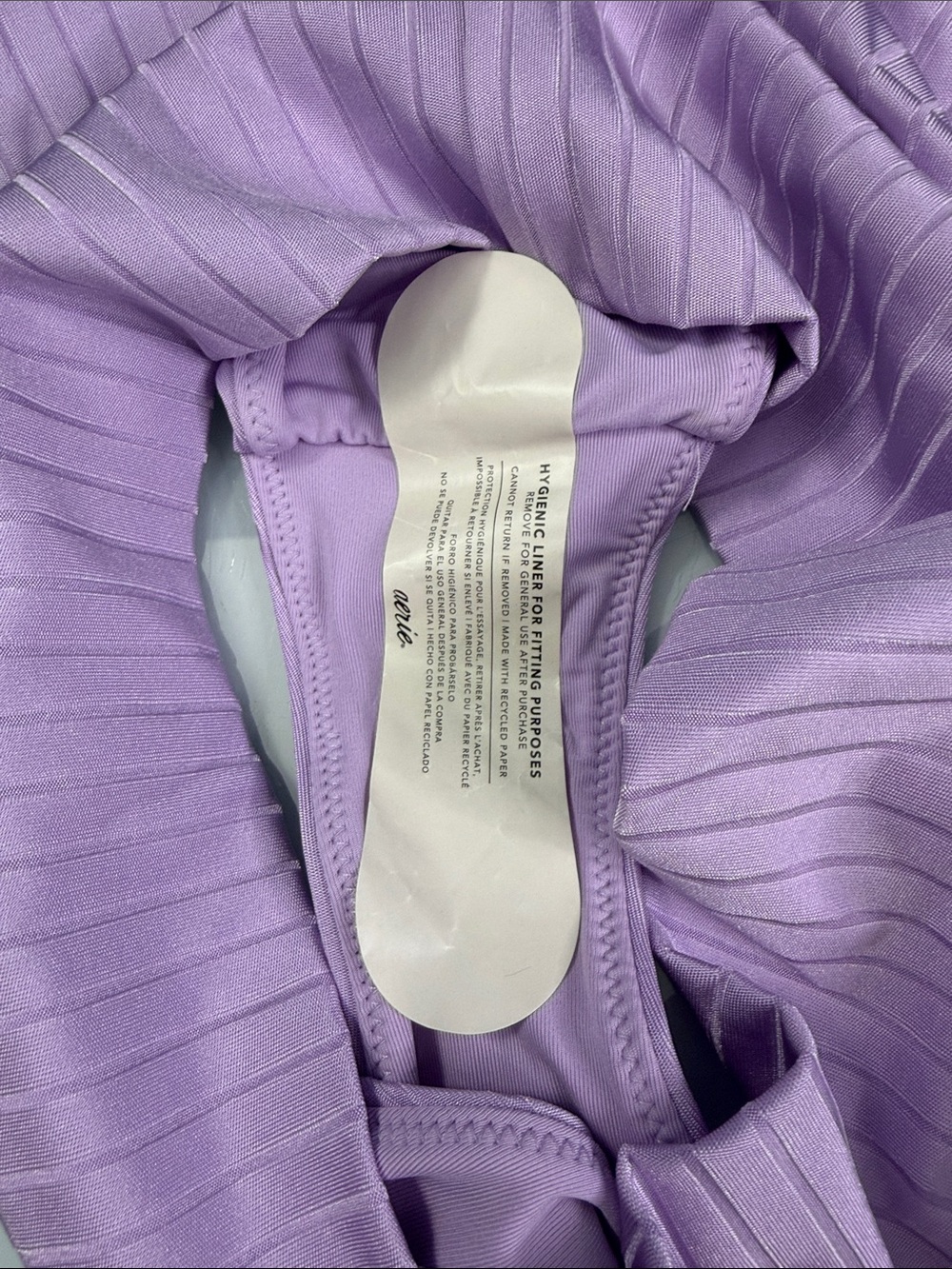 NWT Aerie High Waisted Front Cross Cheeky Bikini Bottoms - Picture 4 of 5